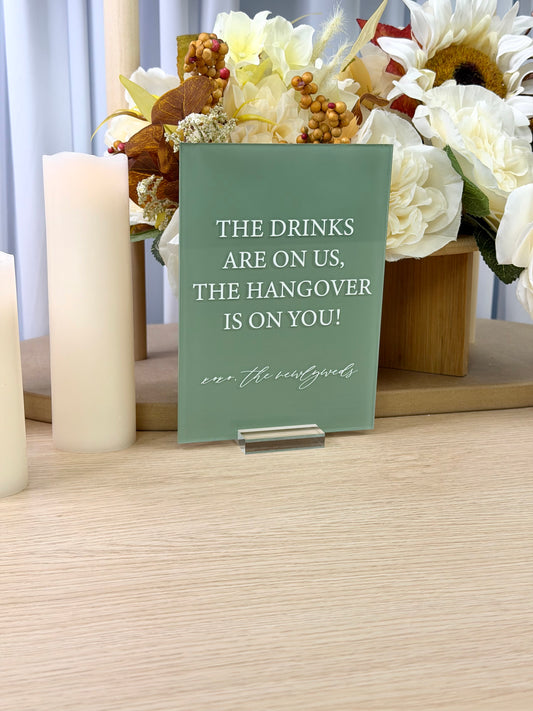 Wedding Drinks Sign 1 | Grace Collection