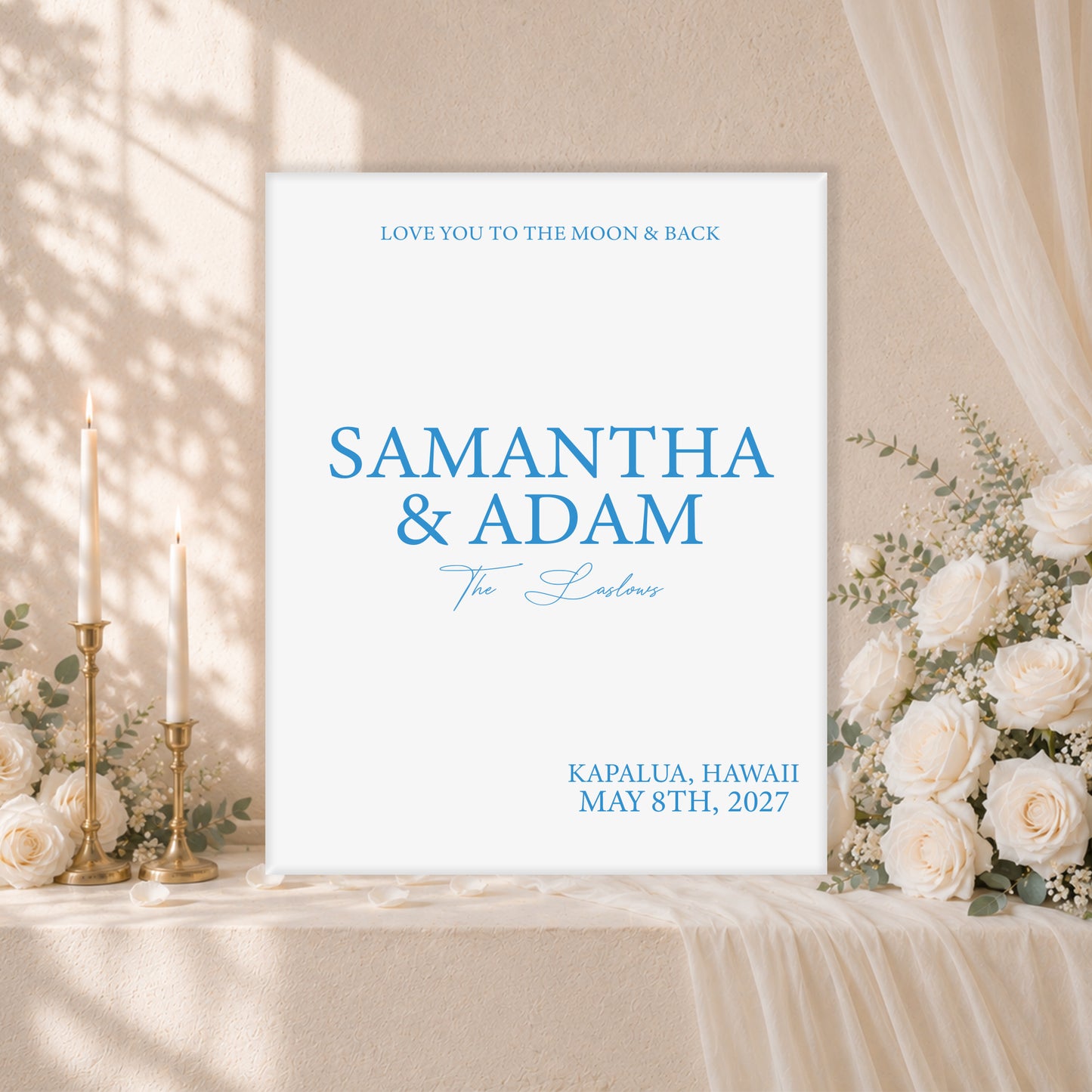 Wedding Welcome Sign | Luna V4