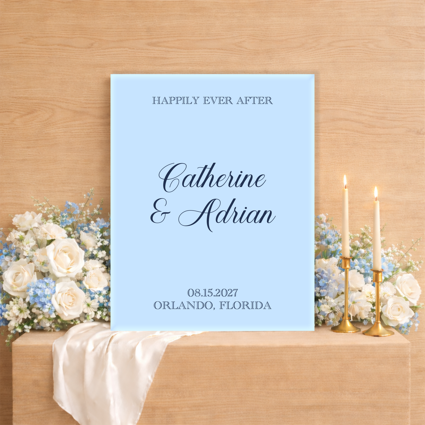 Wedding Welcome Sign | Caroline V1