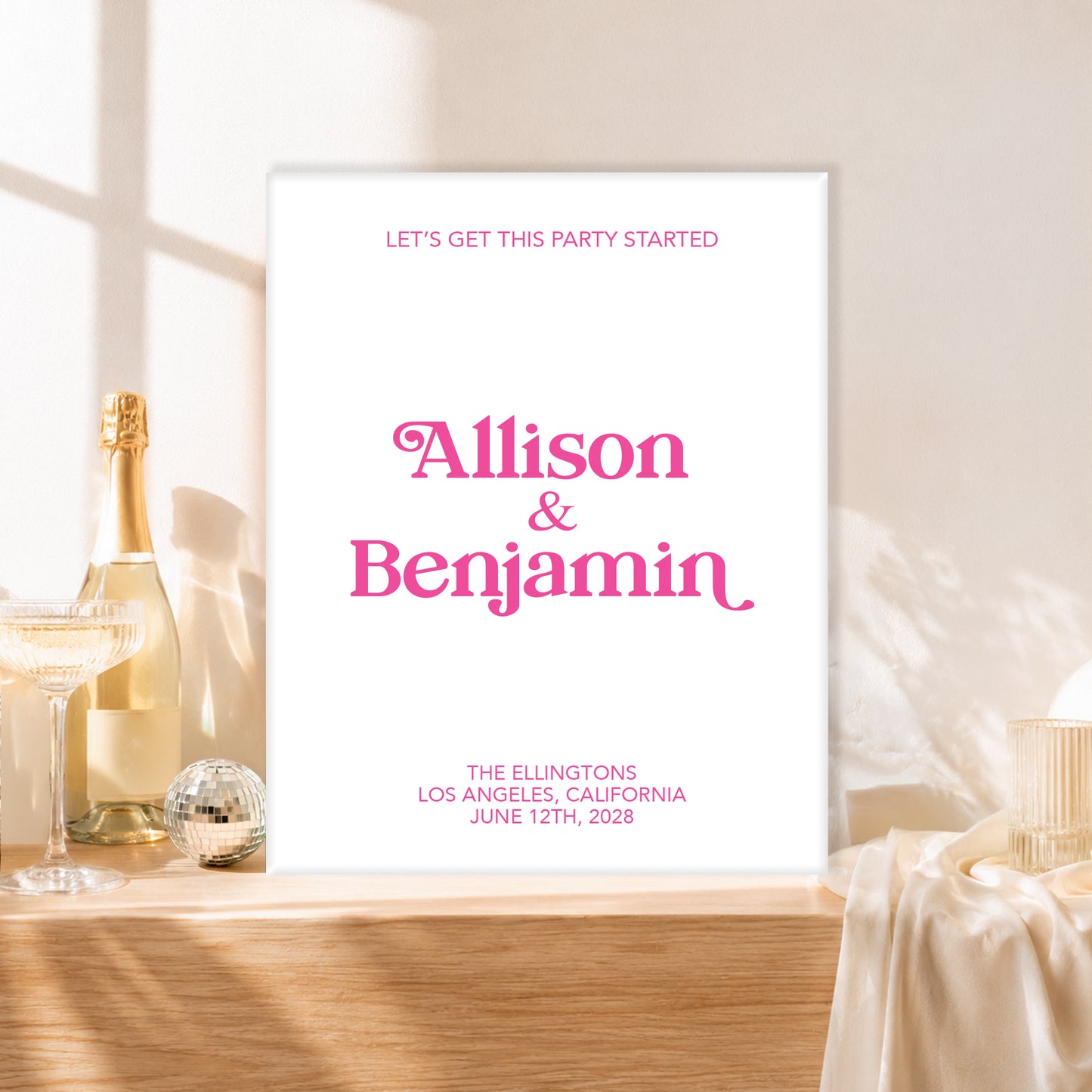Wedding Welcome Sign | Audrey V1