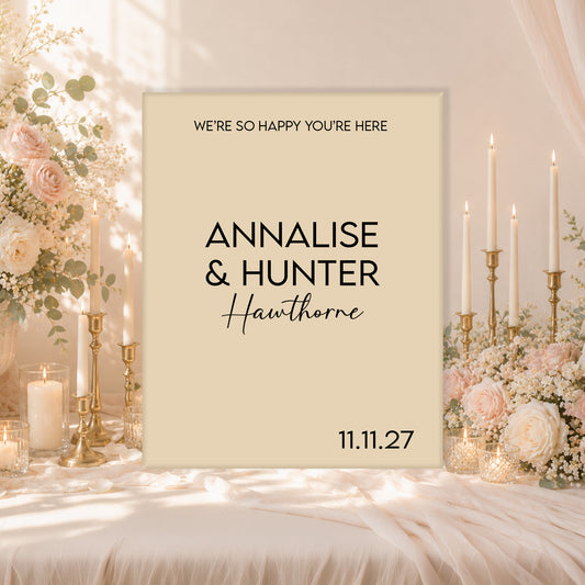 Wedding Welcome Sign | Blair V5