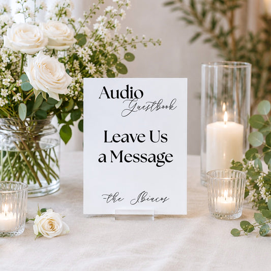 Wedding Audio Guestbook Sign 2 | Marina Collection