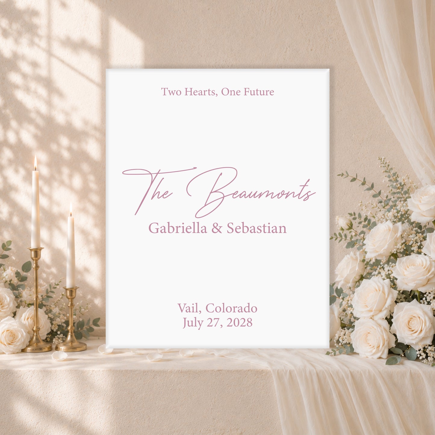 Wedding Welcome Sign | Luna V3