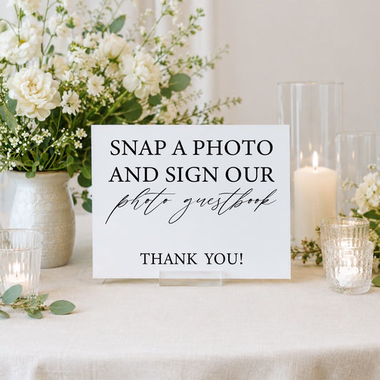 Wedding Photo Guestbook Sign 1 | Grace Collection