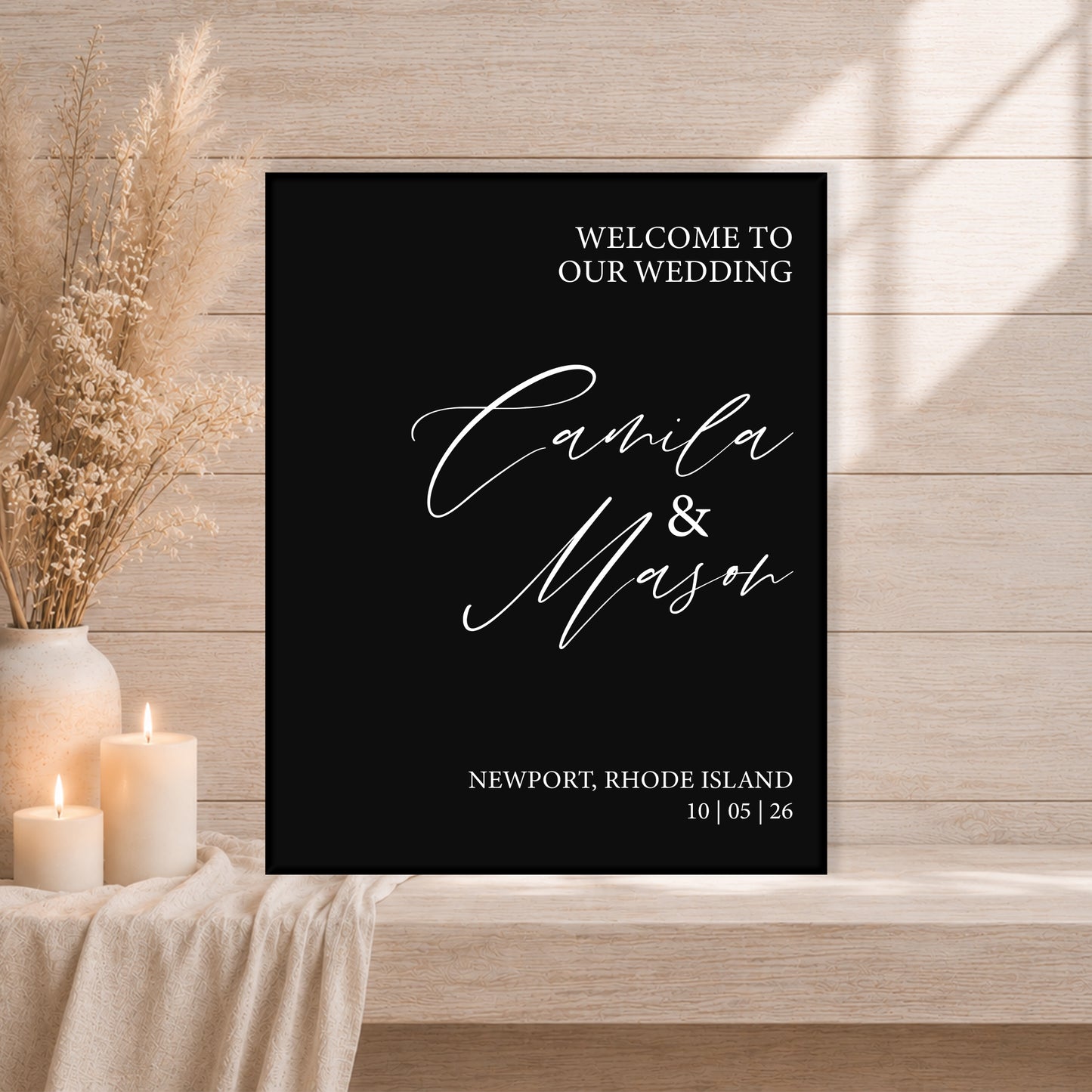 Wedding Welcome Sign | Grace V2