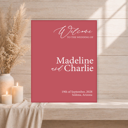 Wedding Welcome Sign | Grace V7