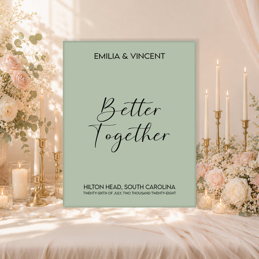 Wedding Welcome Sign | Blair V3