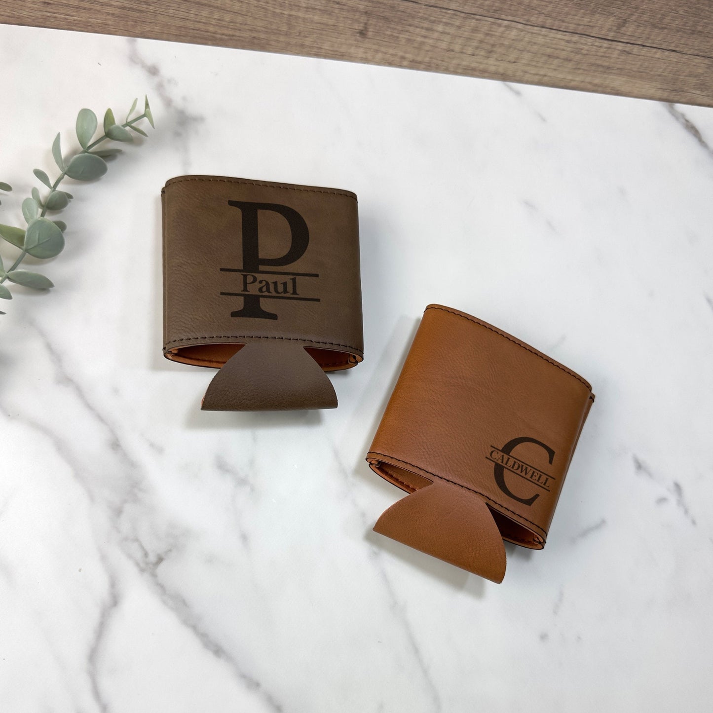 Personalized Can Cooler Holder - Groomsman / Bridesmaid Wedding Gift