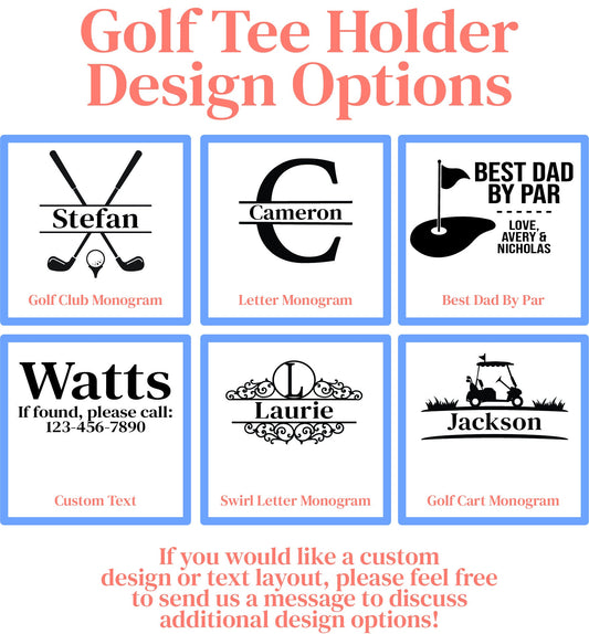 Custom Golf Tee Holder Tag