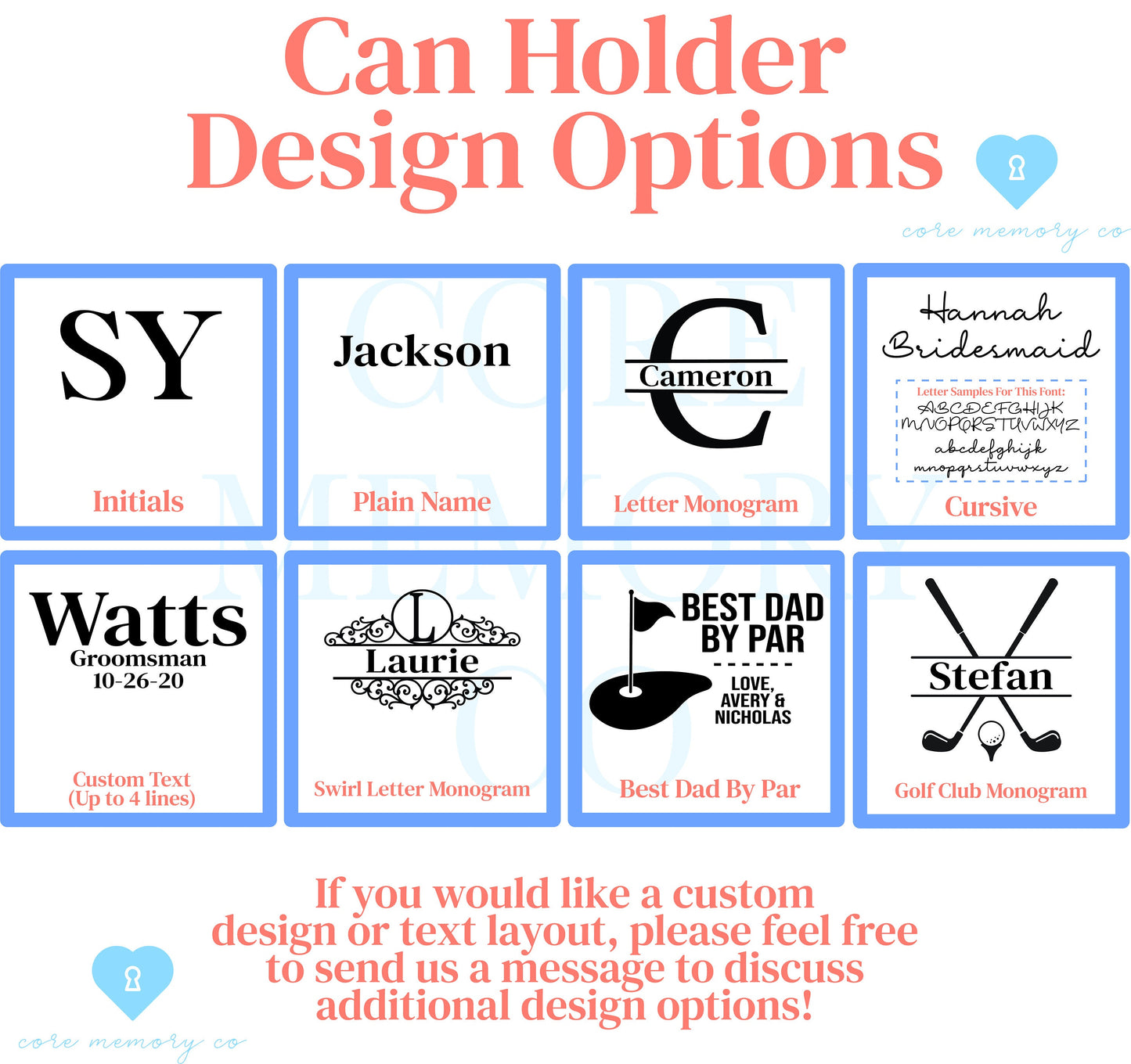 Groomsman Beer Can Holder Cooler Custom