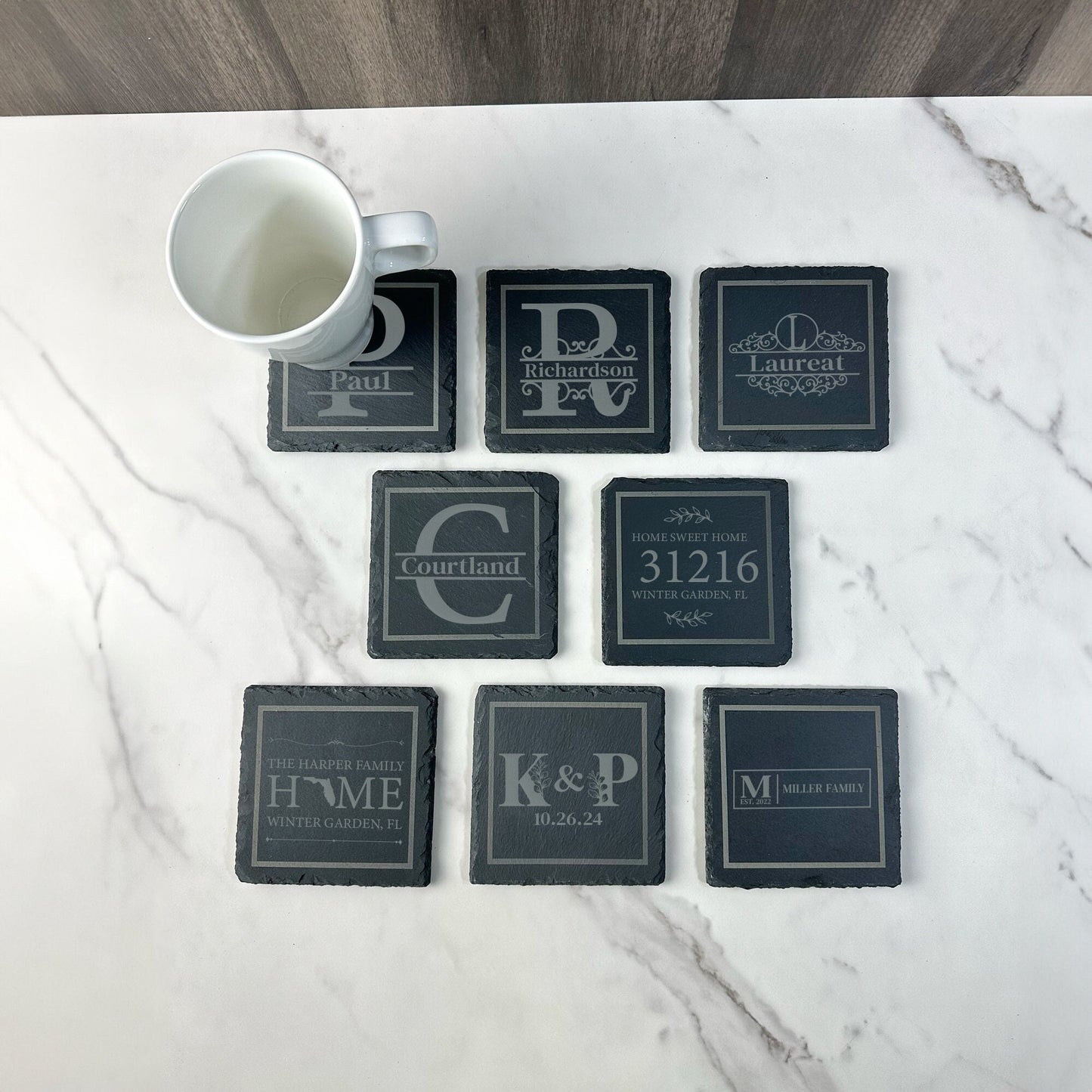 Custom Slate Coasters