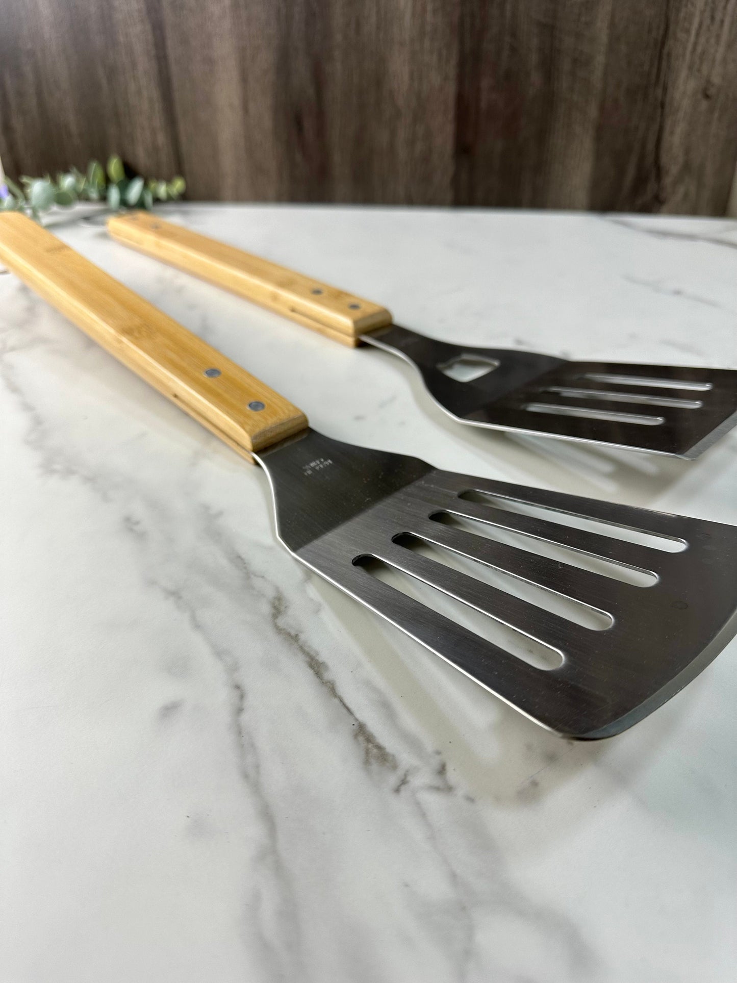 Personalized Wooden BBQ Spatula – Custom Barbecue Grill Tool Gift