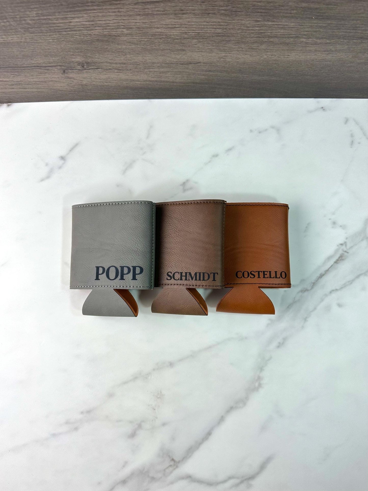 Personalized Can Cooler Holder, Custom Groomsmen Gifts