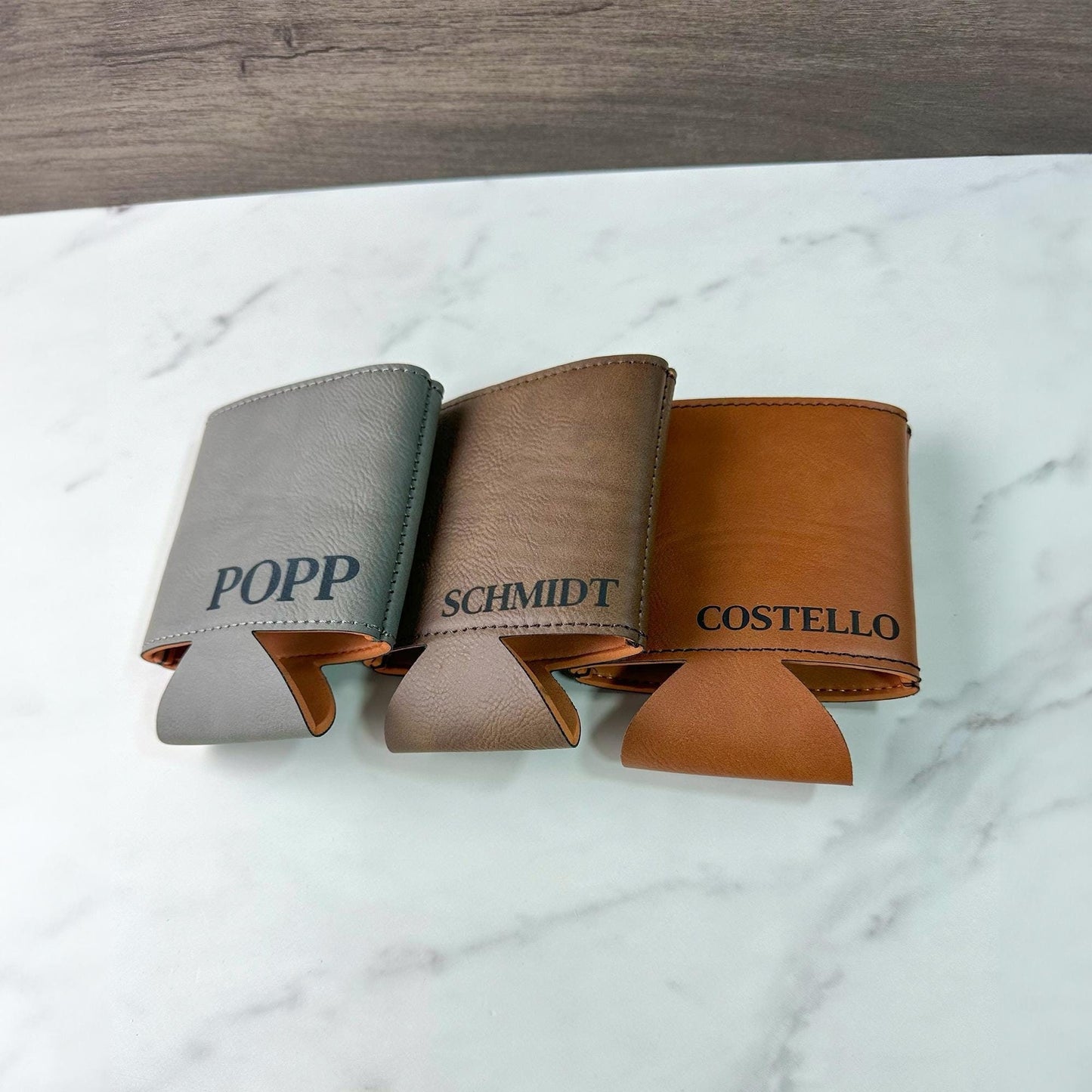 Personalized Can Cooler Holder, Custom Groomsmen Gifts