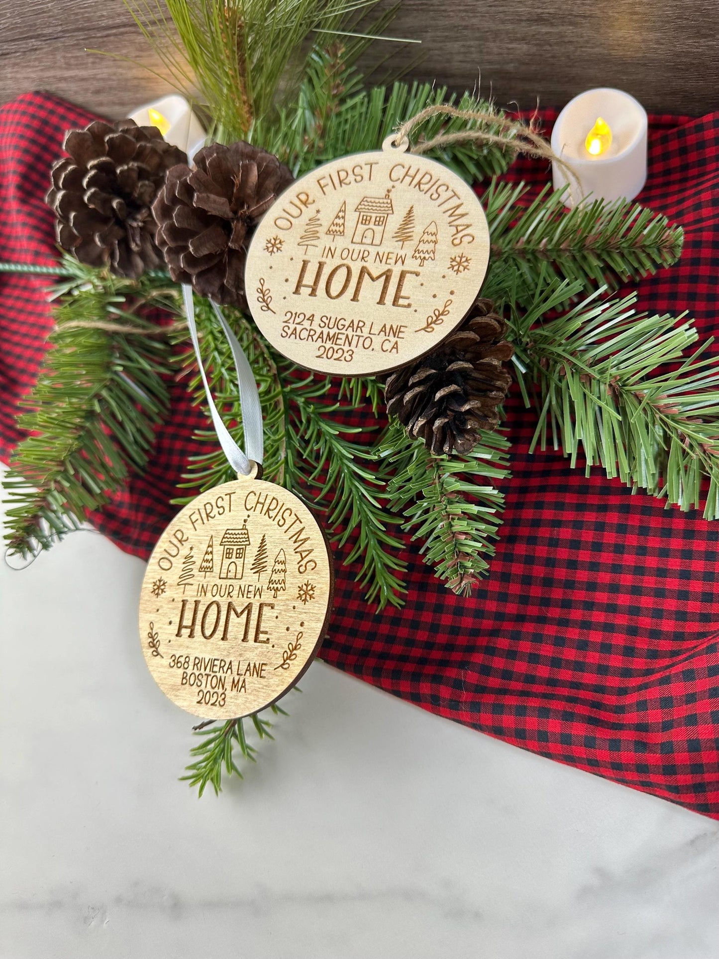 First Christmas in New Home Ornament - Personalized