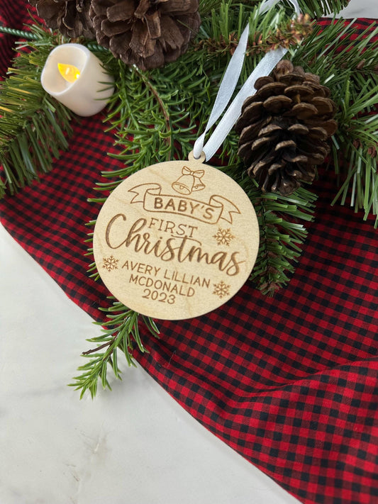 Personalized Baby’s First Christmas Ornament
