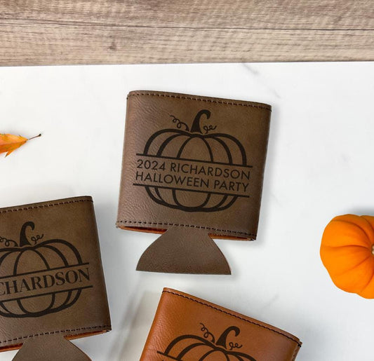 Halloween Can Cooler Holder - Leatherette