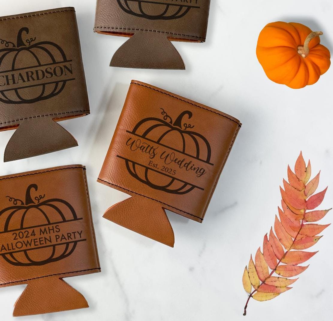 Halloween Can Cooler Holder - Leatherette