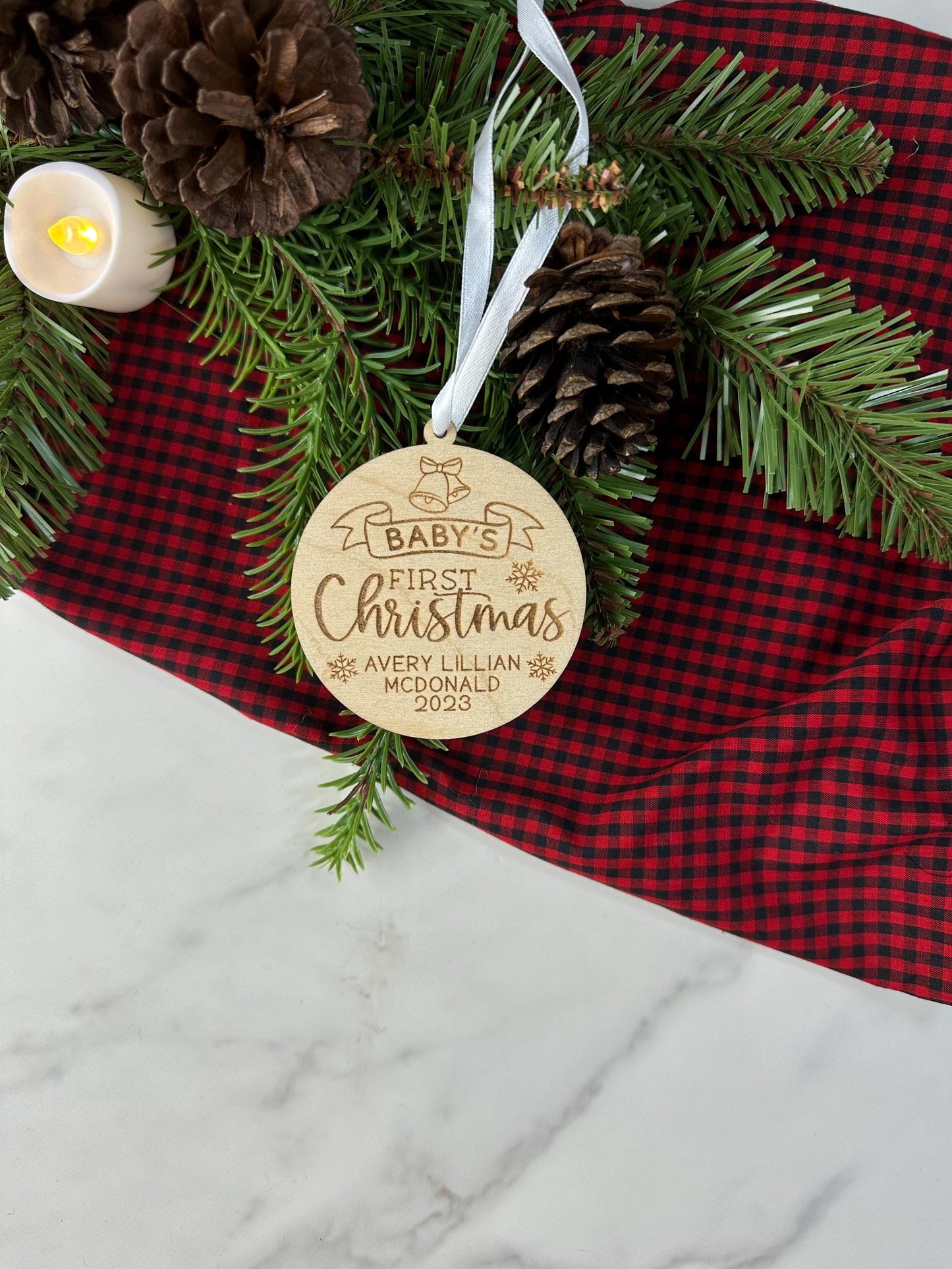 Personalized Baby’s First Christmas Ornament