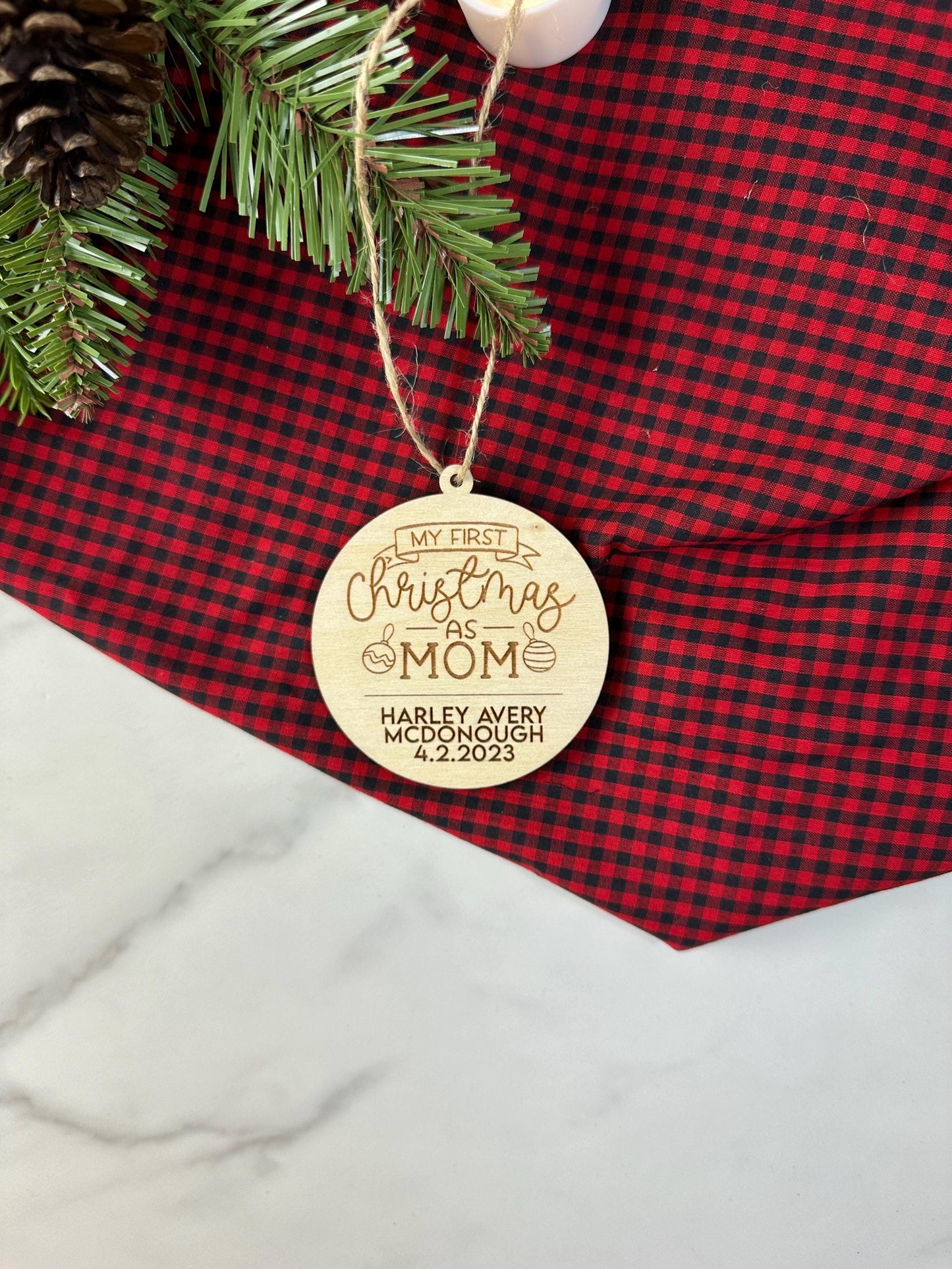 Dad’s First Christmas Ornament - Personalized