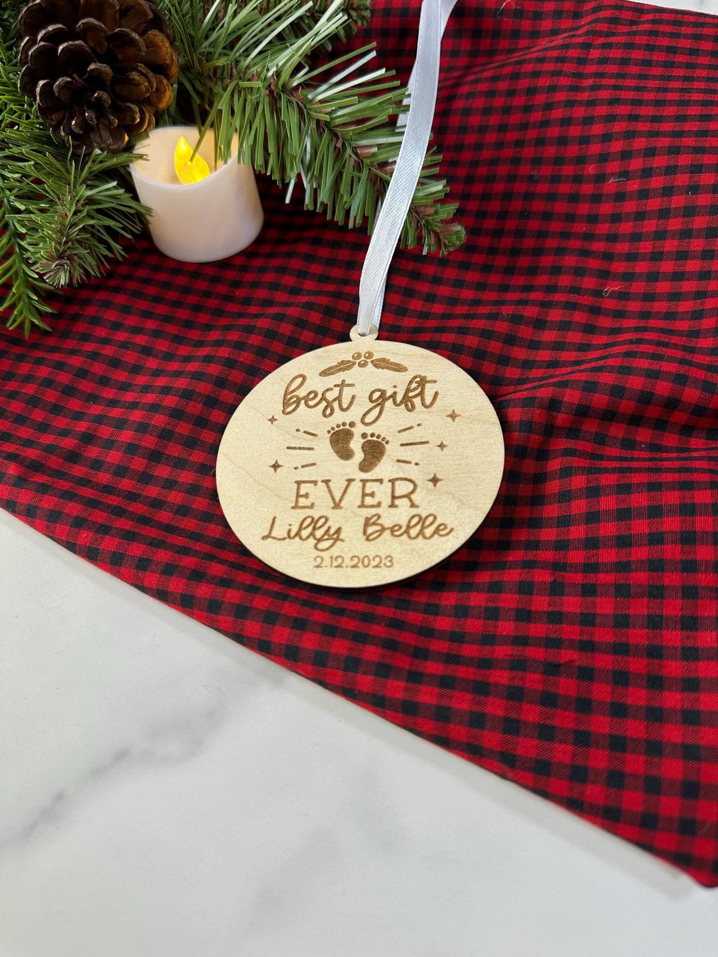 Best Gift Ever Newborn Christmas Ornament