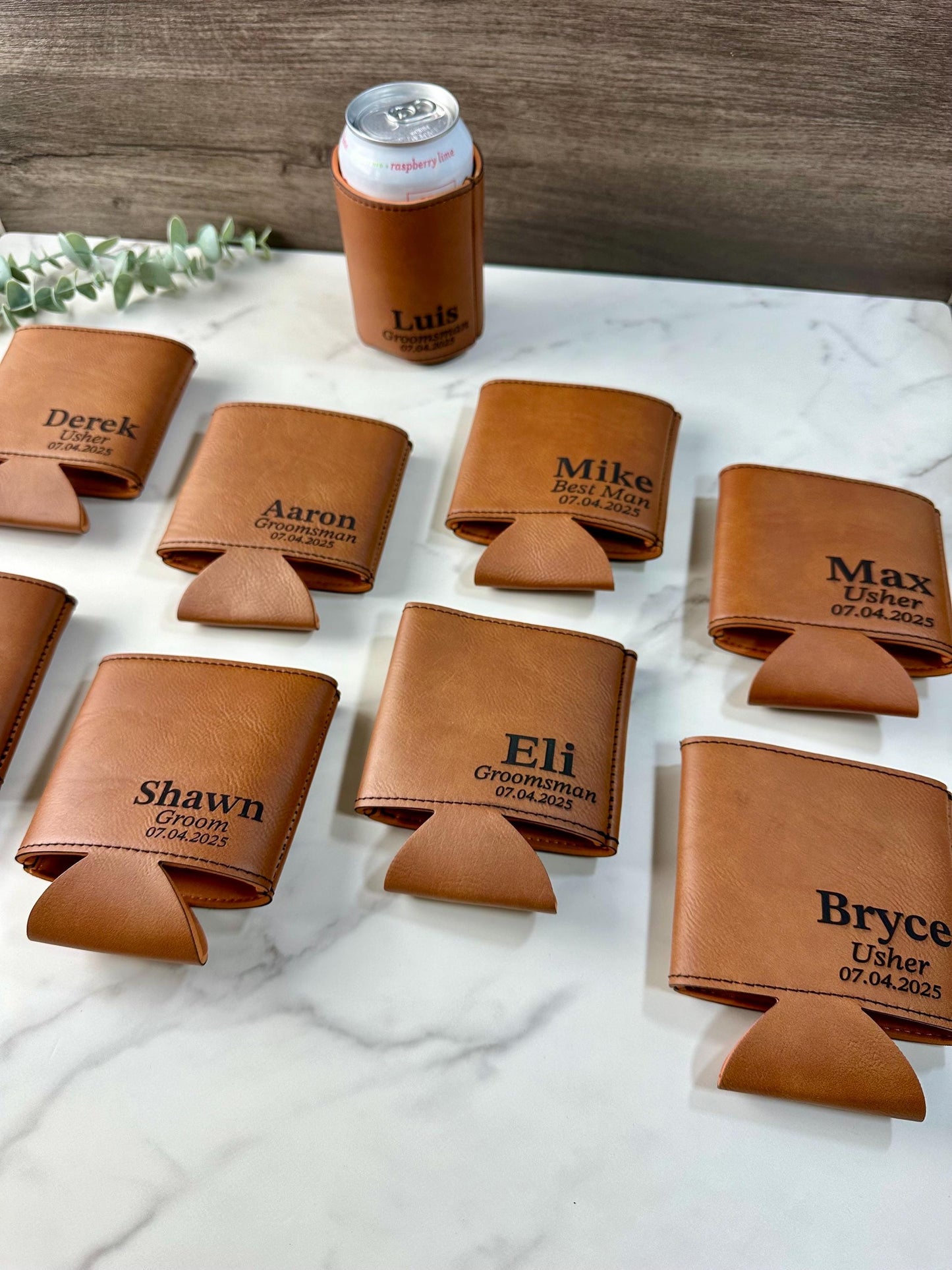 Groomsmen Can Cooler Holder Custom