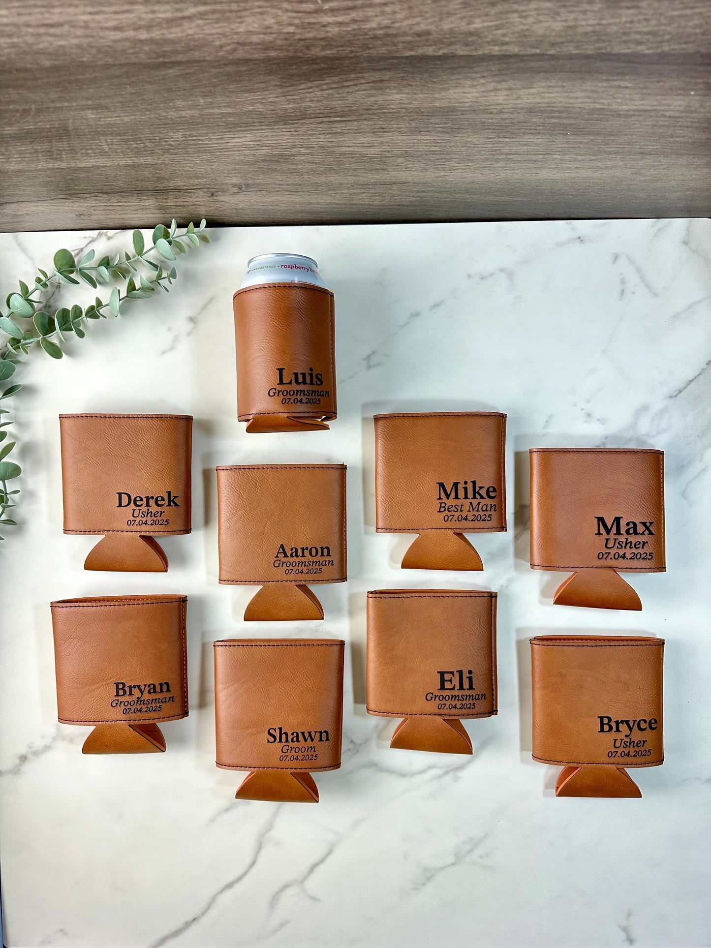 Groomsmen Can Cooler Holder Custom