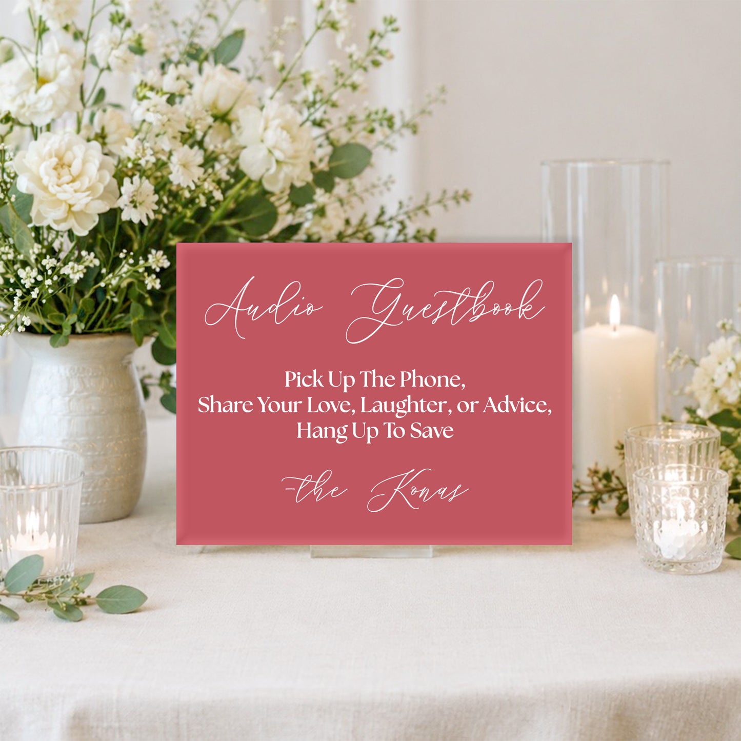 Wedding Audio Guestbook Sign 1 | Marina Collection