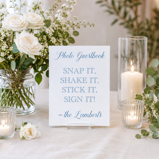 Wedding Photo Guestbook Sign 2 | Caroline Collection