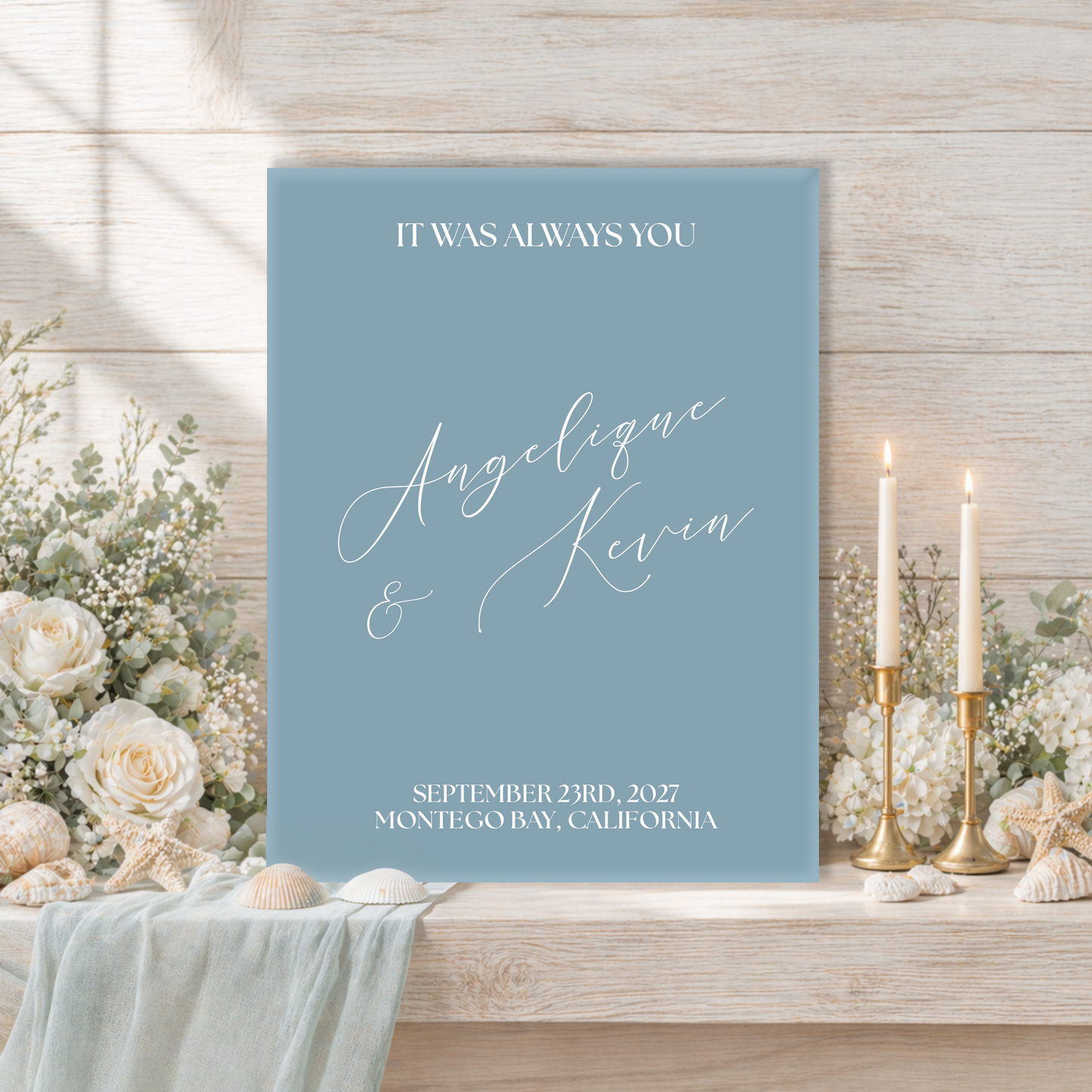 Wedding Welcome Sign | Marina V4