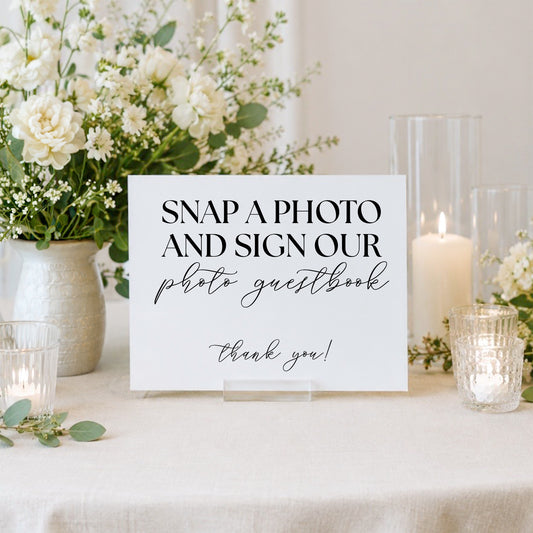 Wedding Photo Guestbook Sign 3 | Marina Collection