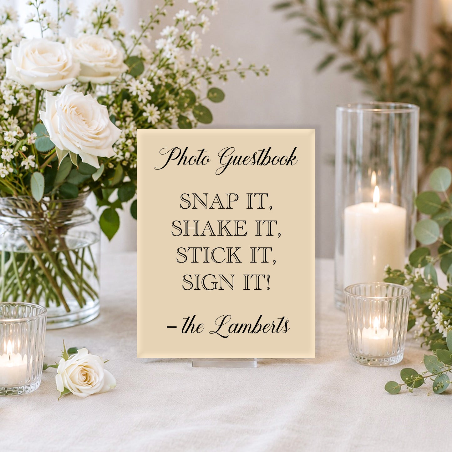 Wedding Photo Guestbook Sign 2 | Caroline Collection