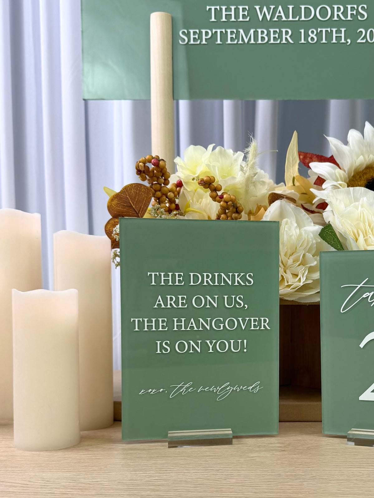 Wedding Drinks Sign 1 | Grace Collection