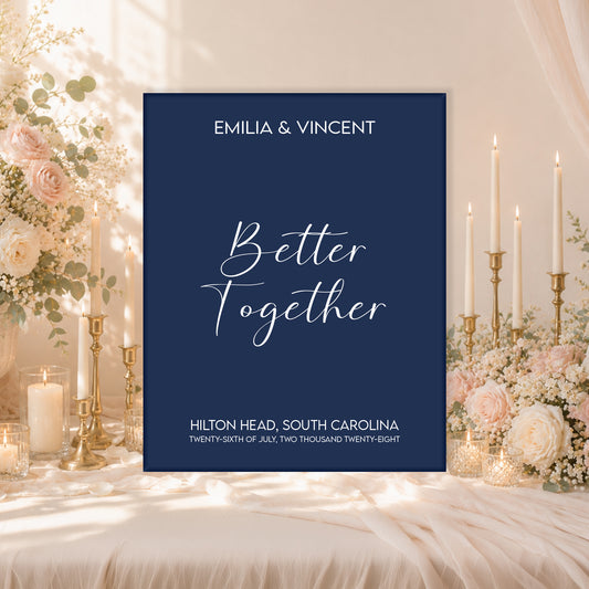 Wedding Welcome Sign | Blair V3