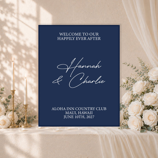 Wedding Welcome Sign | Luna V2