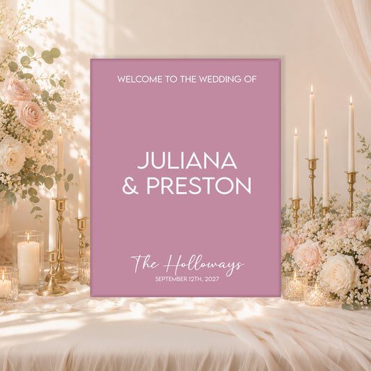 Wedding Welcome Sign | Blair V4