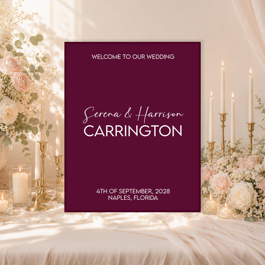 Wedding Welcome Sign | Blair V2