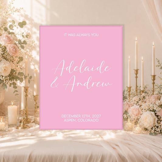 Wedding Welcome Sign | Blair V1
