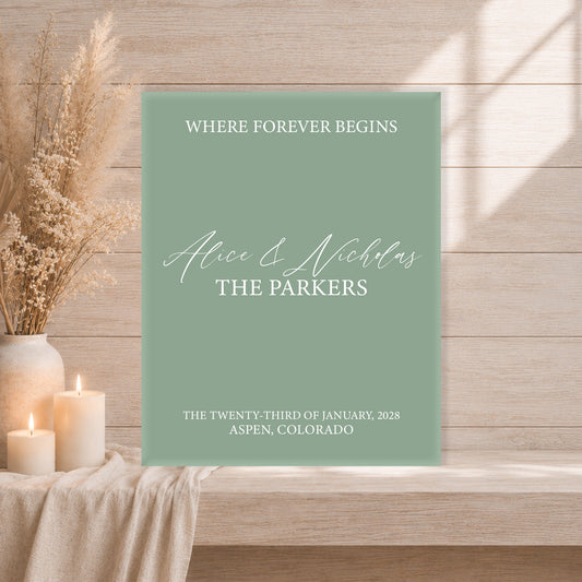 Wedding Welcome Sign | Grace V3