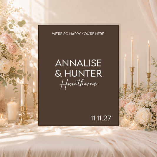 Wedding Welcome Sign | Blair V5