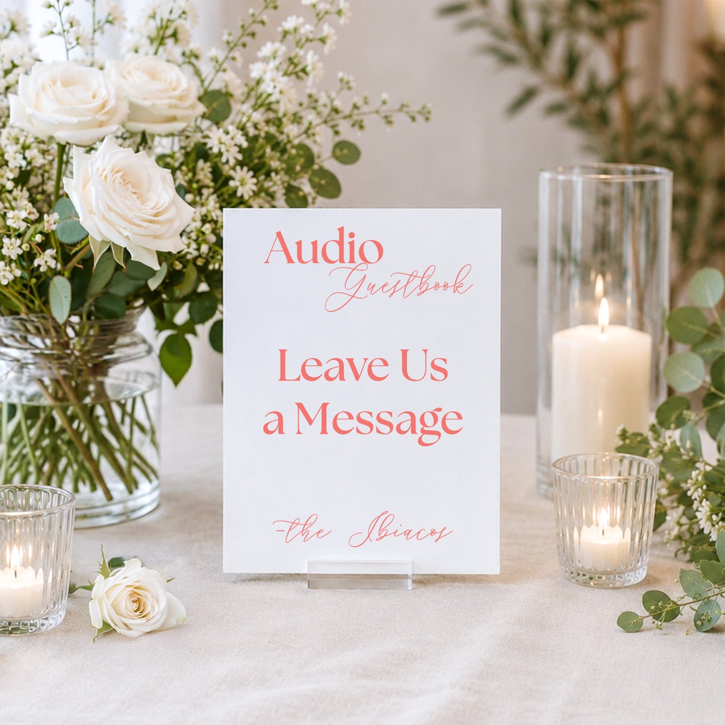 Wedding Audio Guestbook Sign 2 | Marina Collection