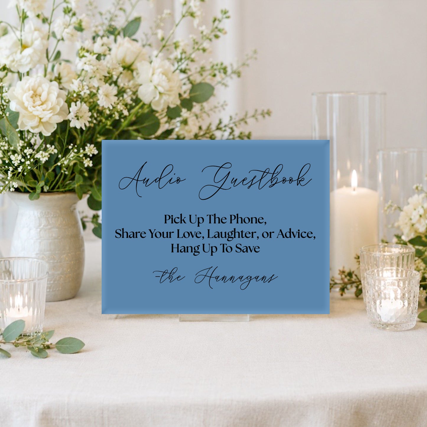 Wedding Audio Guestbook Sign 1 | Marina Collection