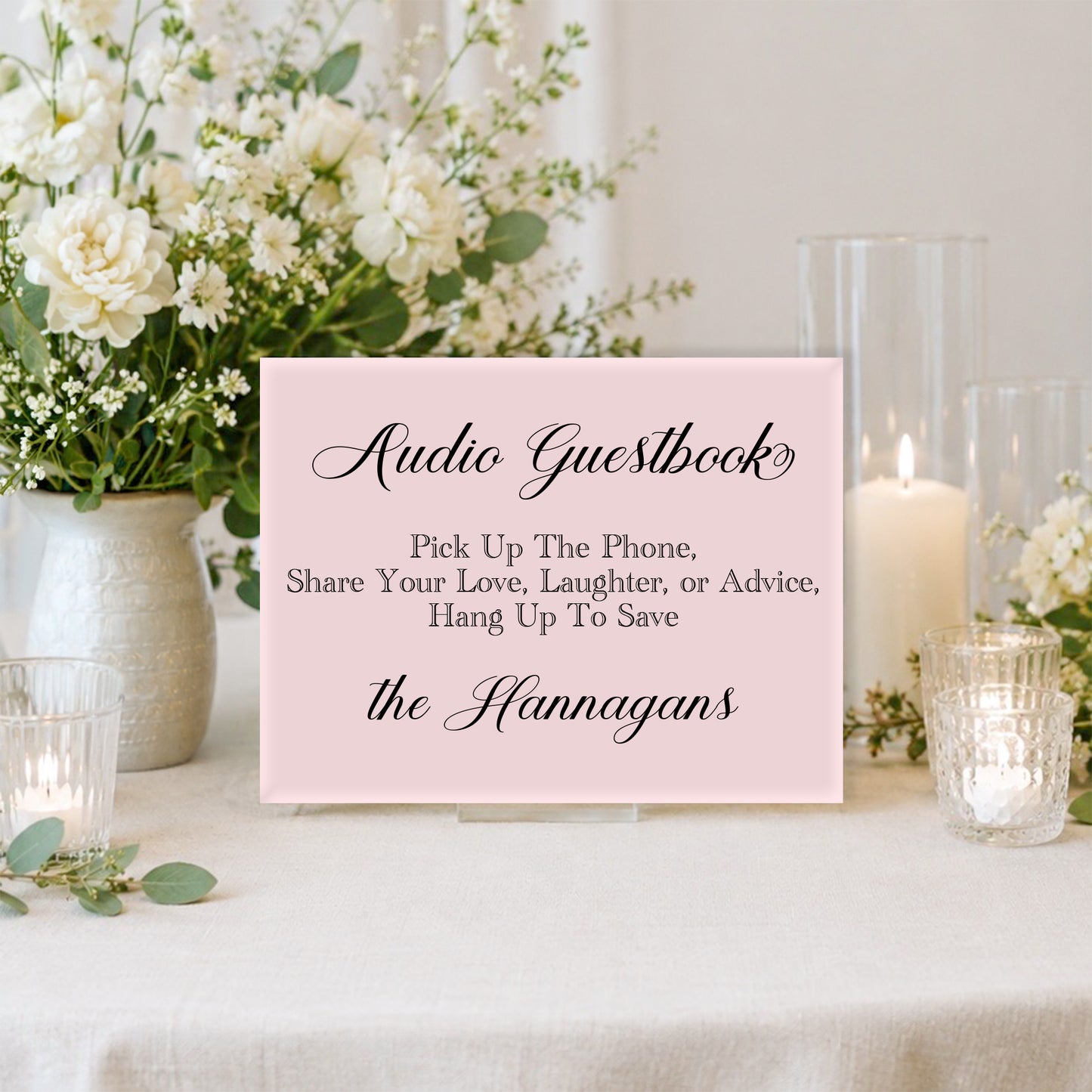 Wedding Audio Guestbook Sign 1 | Caroline Collection