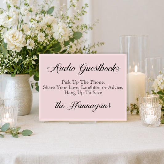 Wedding Audio Guestbook Sign 1 | Caroline Collection
