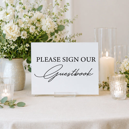 Wedding Guestbook Sign 1 | Luna Collection