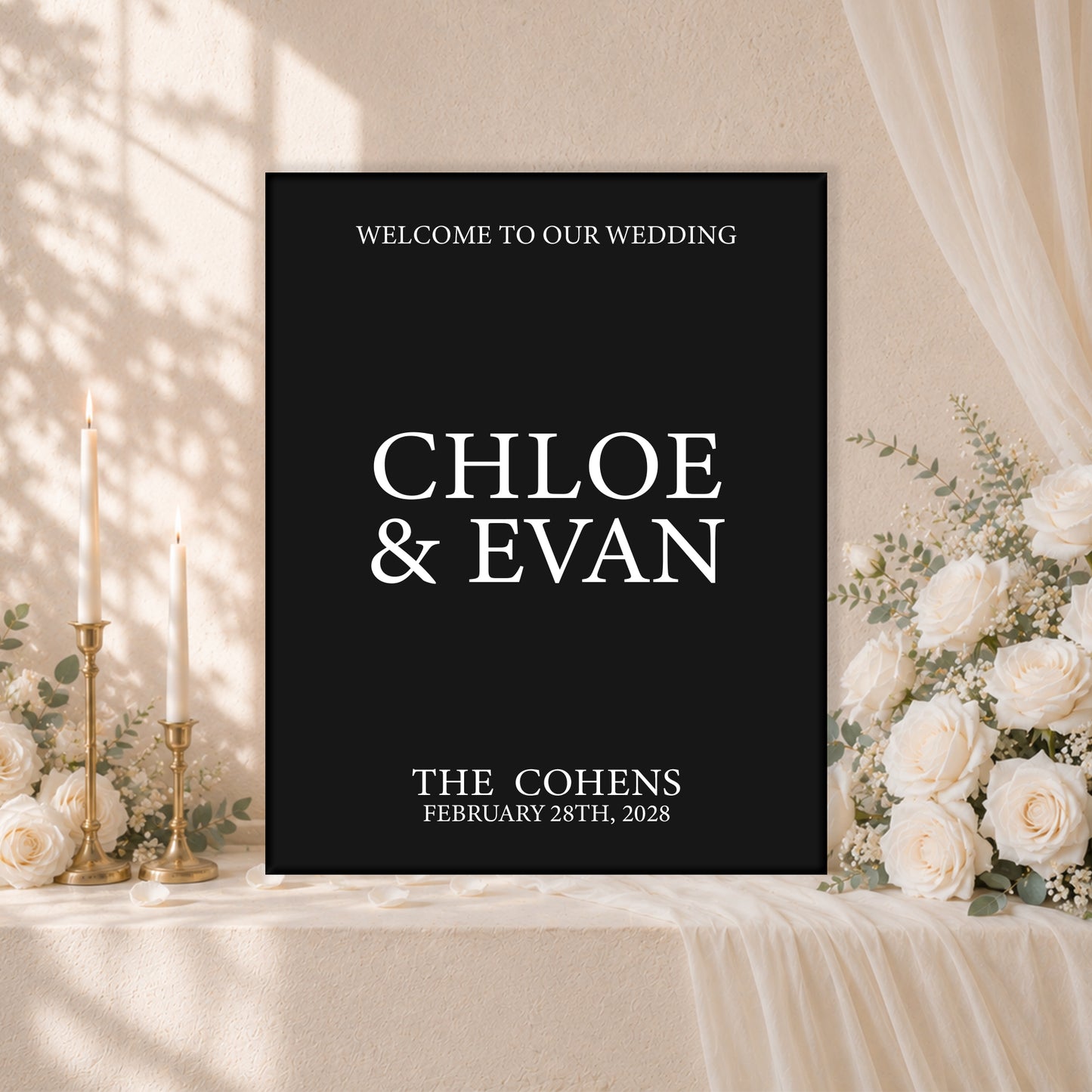 Wedding Welcome Sign | Luna V1