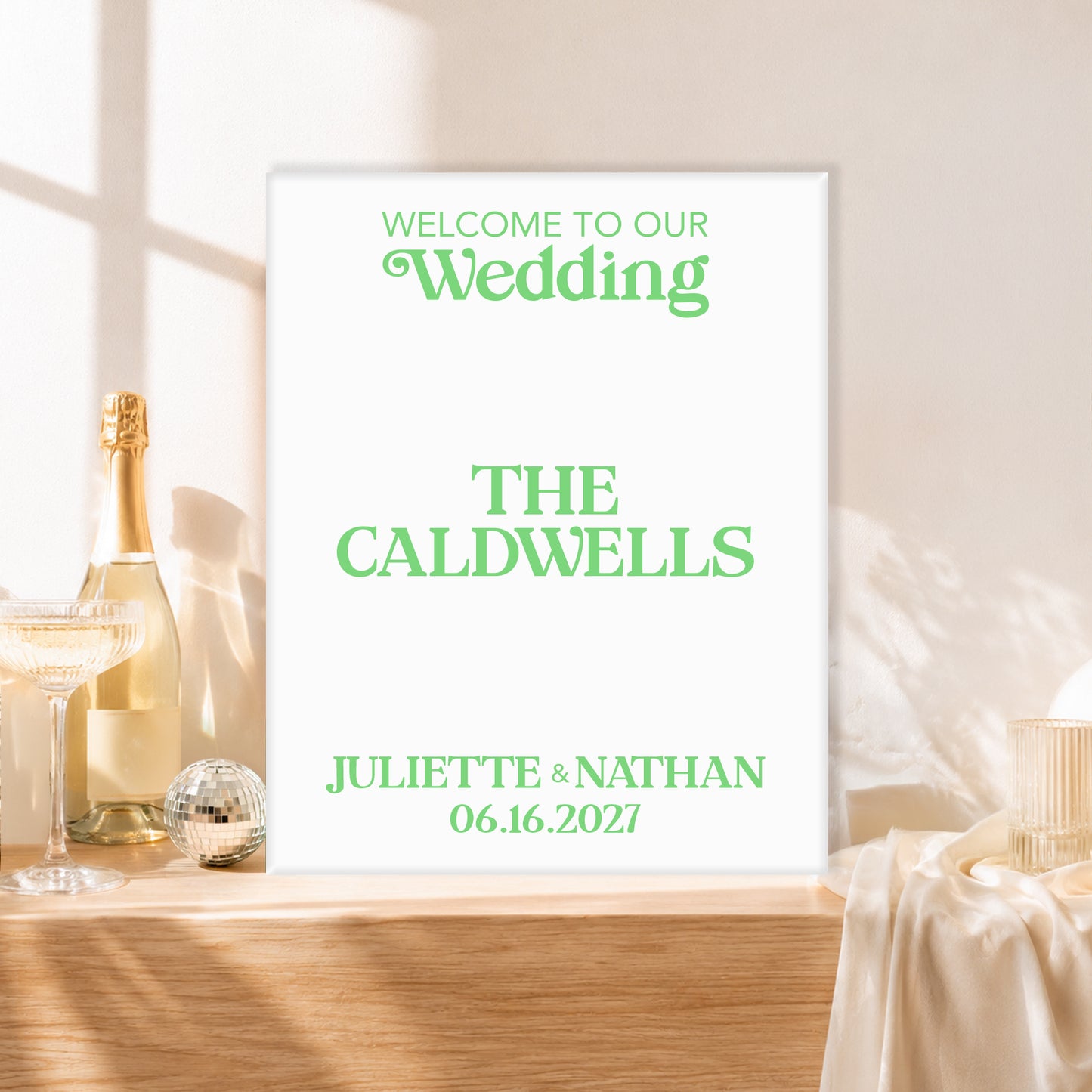 Wedding Welcome Sign | Audrey V3