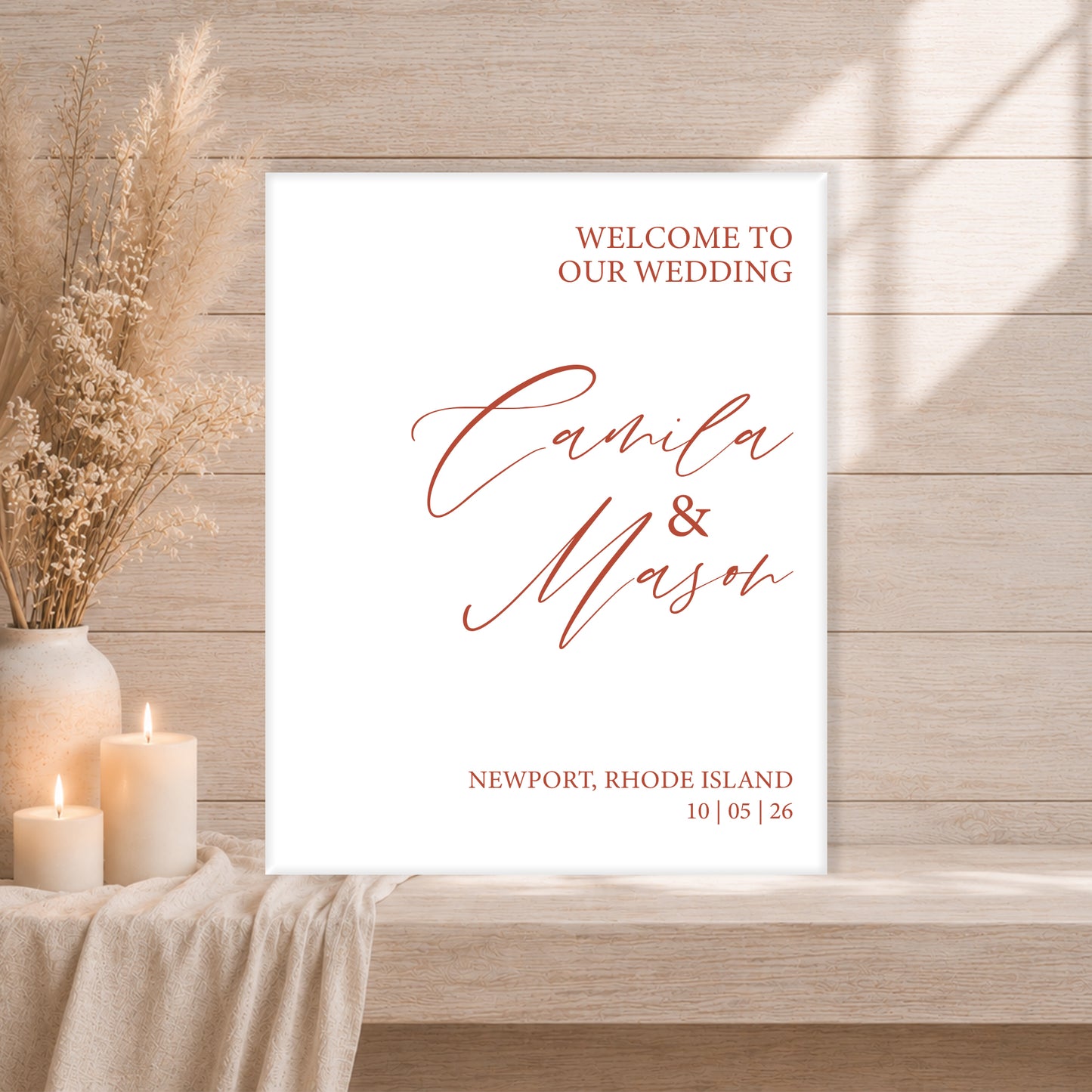 Wedding Welcome Sign | Grace V2