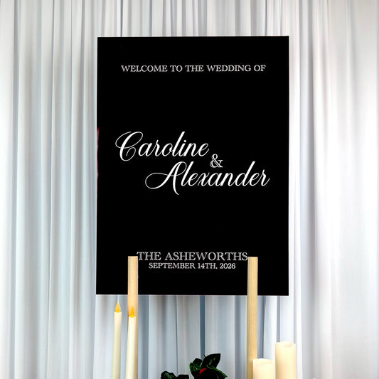 Wedding Welcome Sign | Caroline V1