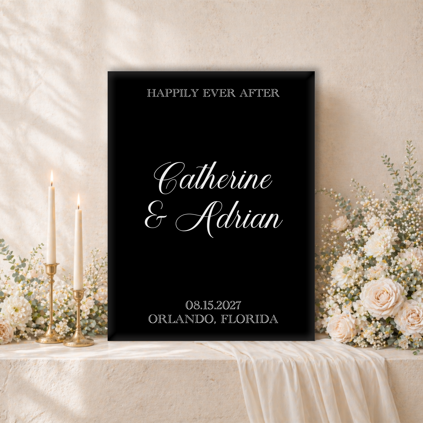 Wedding Welcome Sign | Caroline V1